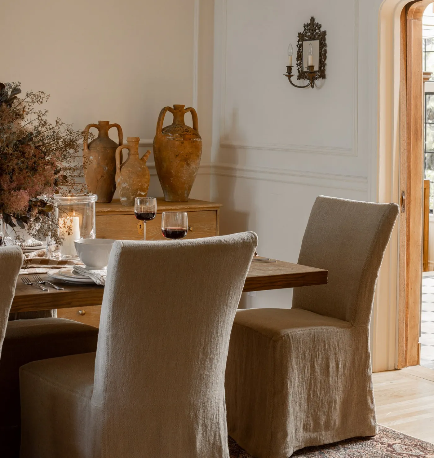 Musa Slipcovered Dining Chair