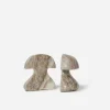 Mushroom Marble Bookend S/2