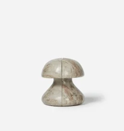 Mushroom Marble Bookend S/2