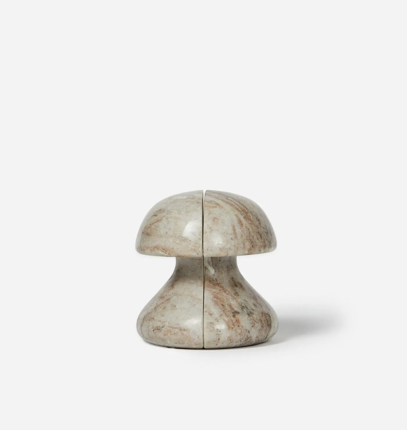 Mushroom Marble Bookend S/2