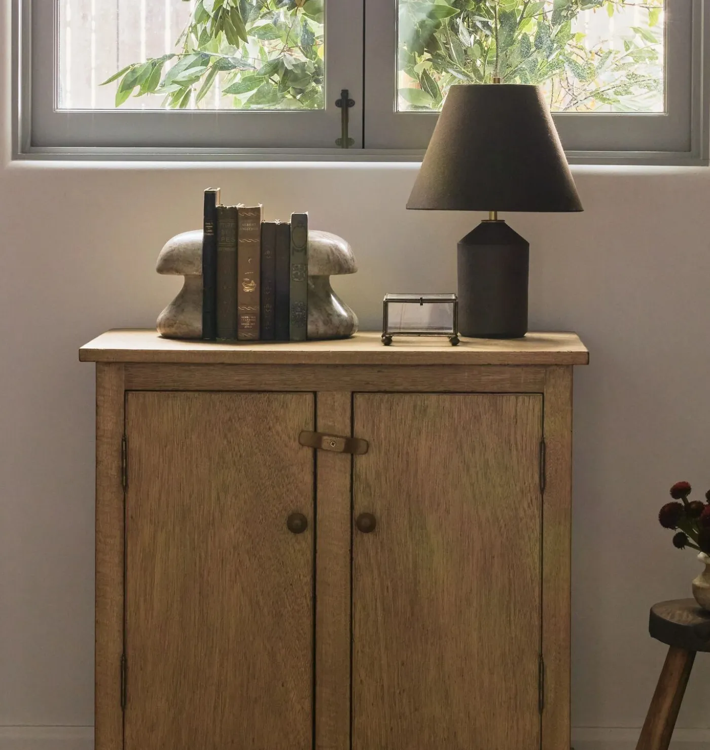 Mushroom Marble Bookend S/2