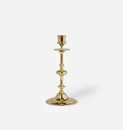Oma Brass Taper Candlestick Holder