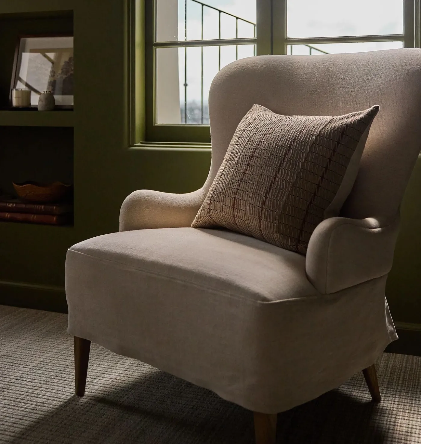 Omar Slipcovered Lounge Chair