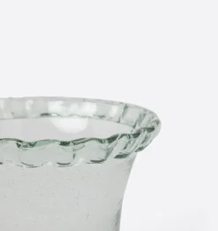 Pie Crust Glass Planter