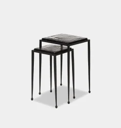 Prescott Cast Glass Nesting Table S/2