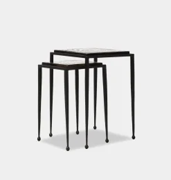 Prescott Cast Glass Nesting Table S/2