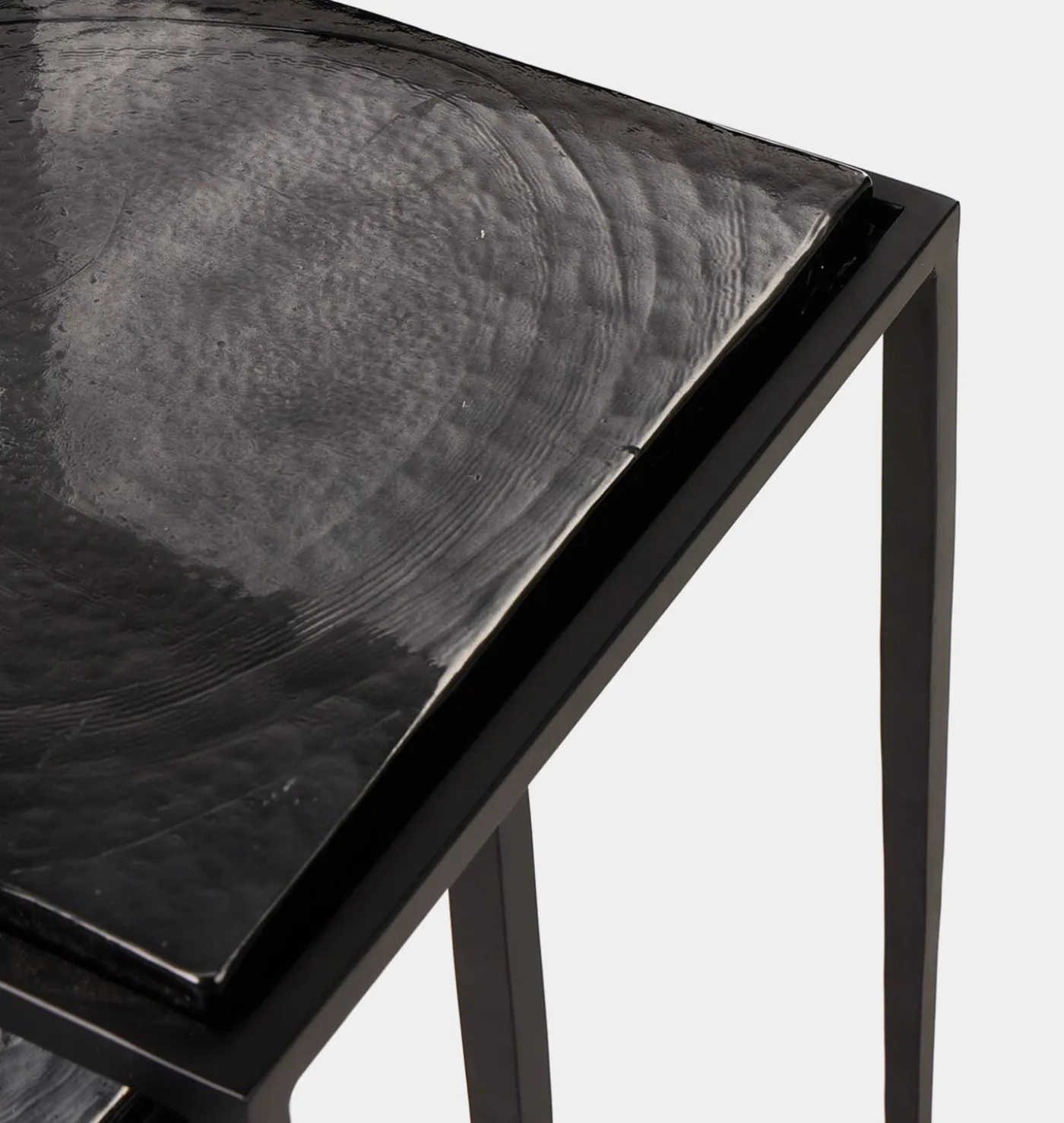 Prescott Cast Glass Nesting Table S/2