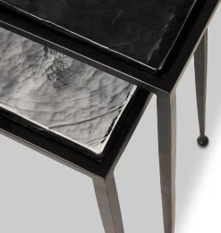 Prescott Cast Glass Nesting Table S/2