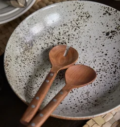 Raelyn Mango Wood Salad Servers S/2