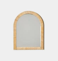 Rattan Wrapped Mirror