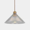 Rebell Coolie Holophane Glass Pendant Light