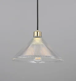 Rebell Coolie Holophane Glass Pendant Light
