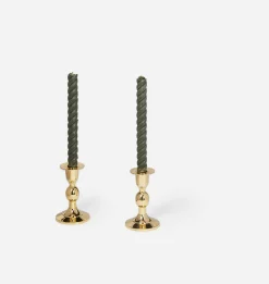 Rina Brass Taper Candlestick Holder