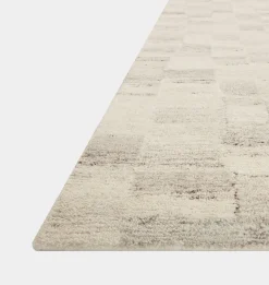 Rocky ROC-01 Ivory / Silver Area Rug