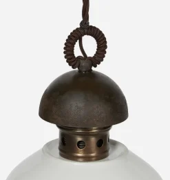 Rome Iron & Ceramic Pendant