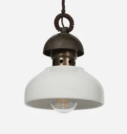 Rome Iron & Ceramic Pendant