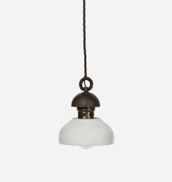 Rome Iron & Ceramic Pendant