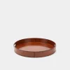 Round Leather Tray