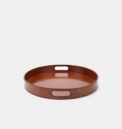 Round Leather Tray