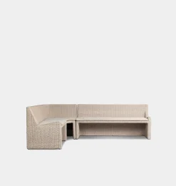 Senna Outdoor L-Shape Dining Banquette