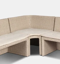 Senna Outdoor L-Shape Dining Banquette