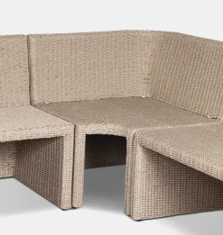 Senna Outdoor L-Shape Dining Banquette