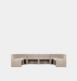 Senna Outdoor U-Shape Dining Banquette