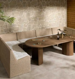 Senna Outdoor U-Shape Dining Banquette
