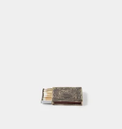 Silver Stamped Matchbox