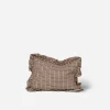 Soho Checkered Ruffle Pillow 12" x 16"
