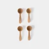Teak Salt Spoons S/4
