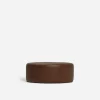 Tocho Round Leather Ottoman