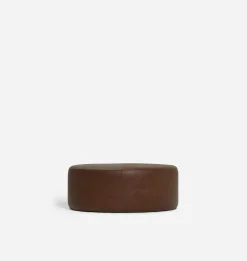 Tocho Round Leather Ottoman