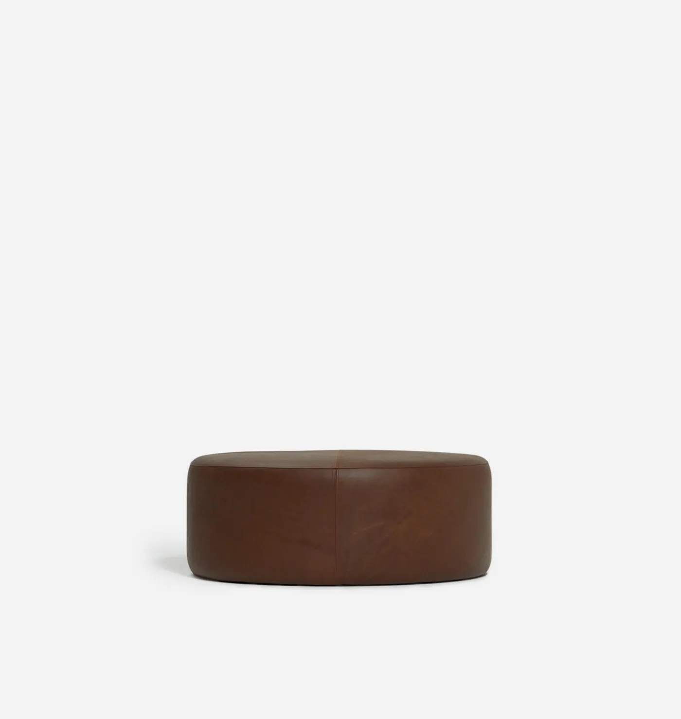 Tocho Round Leather Ottoman