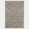 Topanga TOP-04 Natural / Aqua Area Rug