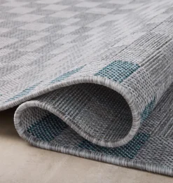 Topanga TOP-07 Silver / Blue Area Rug