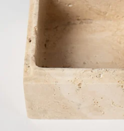 Travertine Cube Box