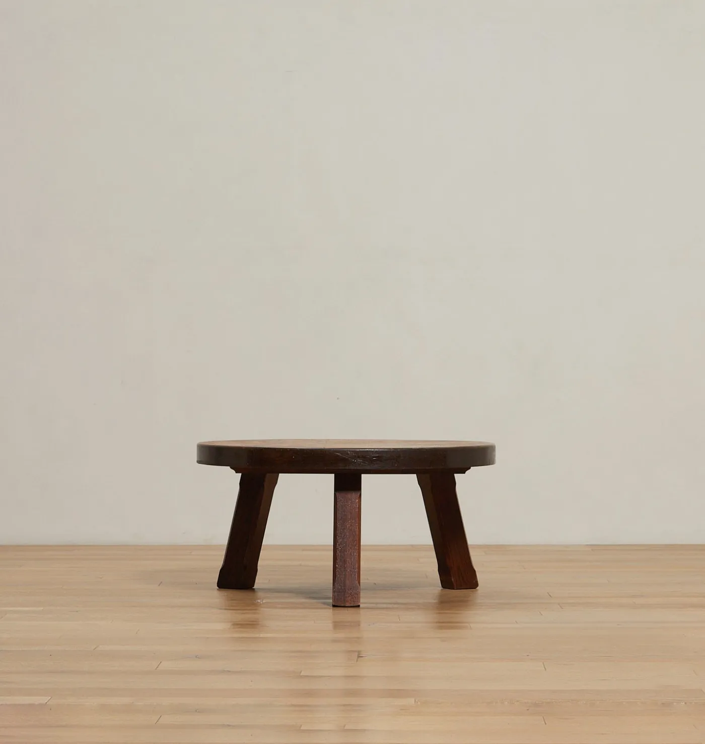 Vintage Brutalist Mid-Century Oak Coffee Table
