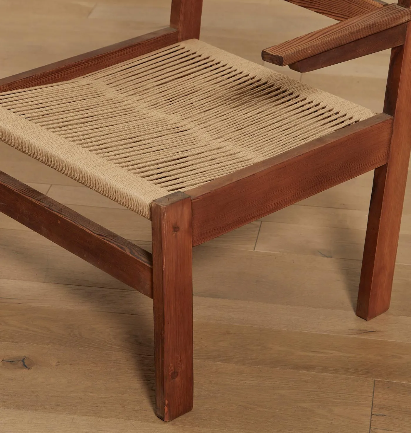 Vintage Mid-Century Cord Armchairs S/2