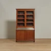 Vintage 19th Century English Oak Glazed Cabinet