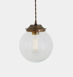 Virginia Clear Glass Globe Pendant Light