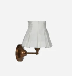 White Linen Sconce Lamp Shade
