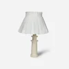 White Linen Table Lamp