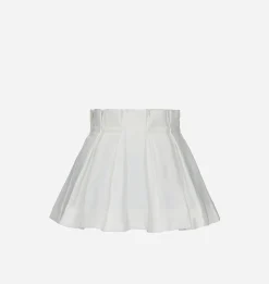 White Linen Table Lamp