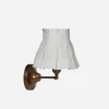 White Linen Wall Sconce