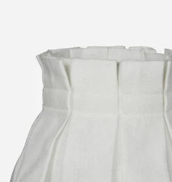 White Linen Wall Sconce