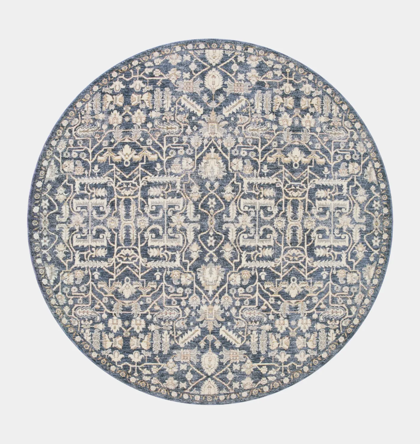 Zuma ZUM-02 Blue / Ivory Area Rug